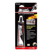 Fita Isolante Líquida Bisnaga Preta 50g Cor Preto Tapmatic Foto  mini 1