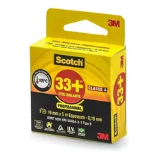 Fita Isolante Scotch 19mm X 5m Preta 33+ Classe A 3m Foto mini 1