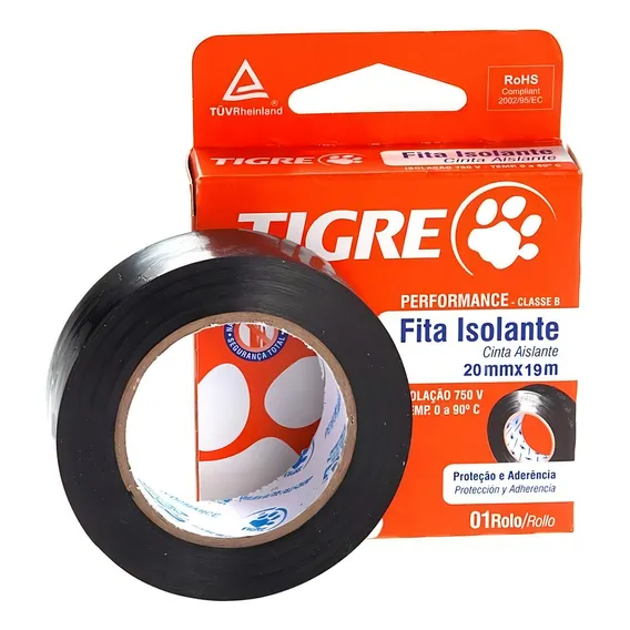 Fita Isolante Tigre 20m X 19mm 54502559 Foto 1