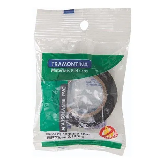 Fita Isolante Tramontina 0,13x0,19mm 20m Preta Foto 1