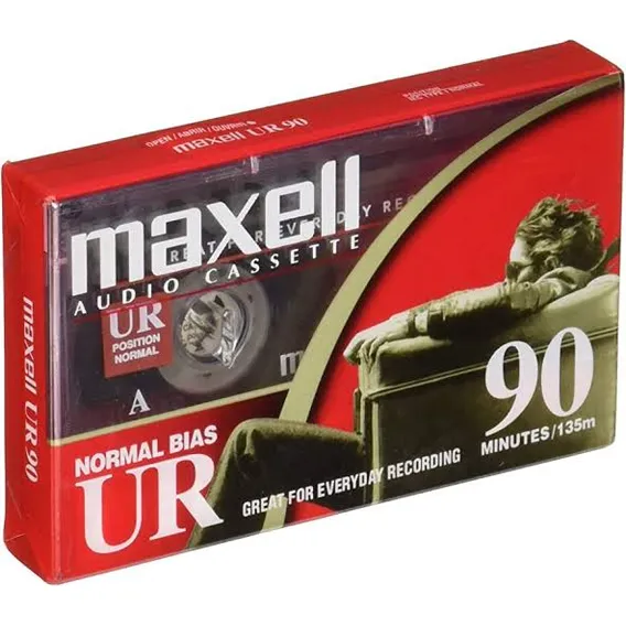 Fita K7 Audio Cassete Nova Lacrada Virgem Maxell Ur-90 Foto 1