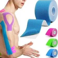 Fita Kinesio Tape Bandagem Fisioterapia Alivio Muscular Foto mini 1