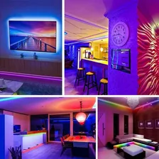 Fita Led 10m Ultra Rgb 3528 Prova Dagua + Fonte + Controle Foto mini 4