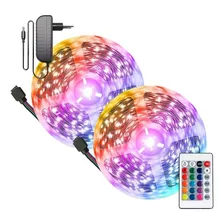 Fita Led 10m Ultra Rgb 3528 Prova Dagua + Fonte + Controle Foto mini 1