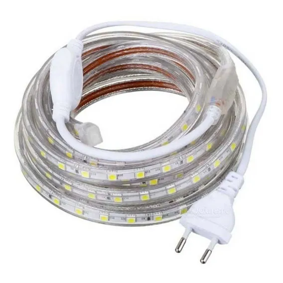 Fita Led 127v Direto Na Rede Branco Frio Kit 20m Completa Foto 1