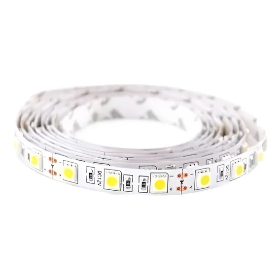 Fita Led 5050 5mt Dupla Face S/silicone Ip20 Luz Branco-frio 12v Foto 1