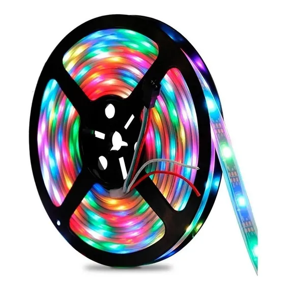 Fita Led 5050 Rgb 5 Metros 12v 240 Leds Por Metro Foto 1