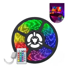 Fita Led 5050 Rolo 5m Rgb 300 Leds Ip65 + Controle Foto mini 1
