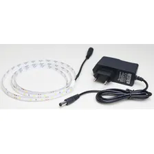 Fita Led Branco Frio 1 Metro (96cm) 3528 Ip65 Com Fonte Foto mini 4