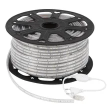 Fita Led Chata 6 Metros 5050 3000k Branco Quente + Conector Luz Branco-quente 127v Foto mini 4