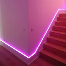 Fita Led Com 5m 5050 Rosa Aprova D`agua C/ Silicone 12V Foto mini  3