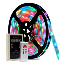 Fita Led Digital 6803 Rgb Com Controle 133 Efeitos 3 Vias Foto mini 2