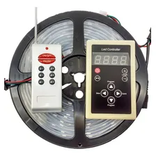 Fita Led Digital 6803 Rgb Com Controle 133 Efeitos 3 Vias Foto mini 1