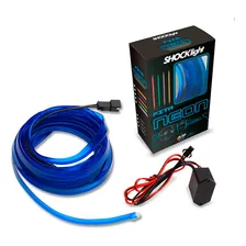 Fita Led Neon 12v Azul 5 Metros Luz Interior Painel Foto  mini 1
