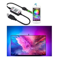 Fita Led P/ Tv Smartv Monitor Colorida Rgb Usb Pc Bluethooth Tensão de operação 5V Foto mini 4
