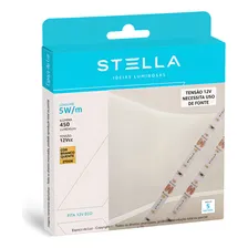 Fita Led Profissional 5w/m 2700k Ip20 12v 400lm-5m Stella Foto mini 2