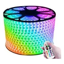 Fita Led Rgb 5050 Externa 15 Mts + Ct. Remoto - 127v Ou 220v Foto mini 1