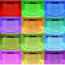 Fita Led Rgb 5050 Externa 15 Mts + Ct. Remoto - 127v Ou 220v Foto mini  2