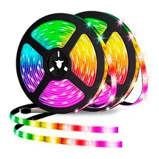 Fita Led Rgb 5050 Rolo 5metro Prova Dágua + Fonte+ Controle Foto mini 2