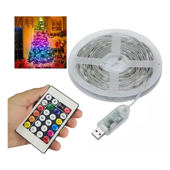 Fita Led Smart Aplicativo Celular 20m Cores Rgb Pisca Pisca Foto 1
