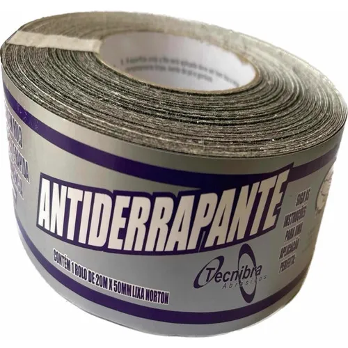 Fita Lixa Antiderrapante Autoadesiva 5x20mts Preta Cor Preto Foto 1