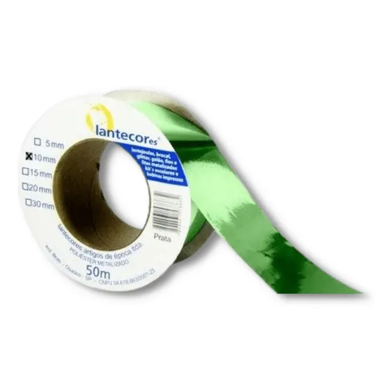 Fita Metaloide Verde 10 Mm X 50 M Lantecores Foto 1