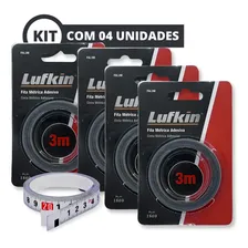 Fita Métrica Lufkin Auto Adesiva 3 Metros Fal3m Kit C/04pçs Foto  mini 1