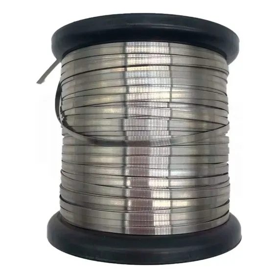 Fita NÃquel Cromo 8020 3x0,3mm Para Seladora - 4 Metros Cor Prateado Foto 1