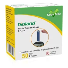 Fita Para Teste De Glicose Code Free G-423s Bioland C/50 Un Cor fita glicose Foto mini 2