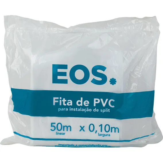 Fita Pvc Eos 50m X 0,10m Branca Foto 1