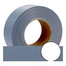 Fita Refletiva 50mm X 5 Metros Faixa Cinza Roupas Uniformes Lisa Foto  mini 1