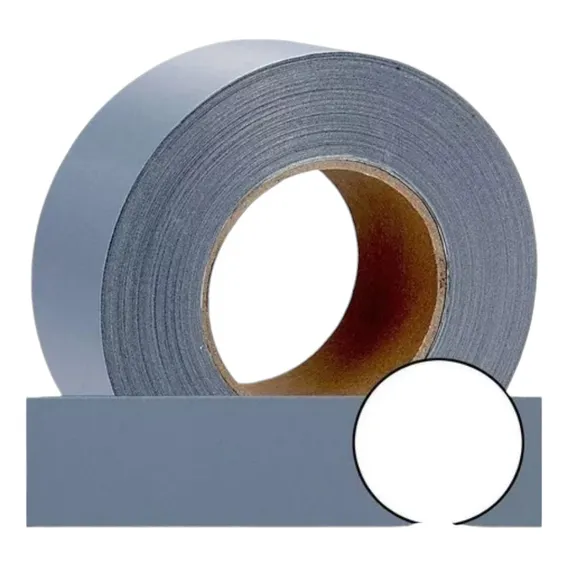 Fita Refletiva 50mm X 5 Metros Faixa Cinza Roupas Uniformes Lisa Foto 1