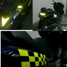 Fita Refletiva Adesiva Luminosa Decorativa Automotiva 5mx5cm Cor Amarelo Foto mini  3