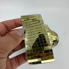 Fita Rolo Espelho 5mmx5mm Artesanato Dourado - 5 Metros Foto mini 3