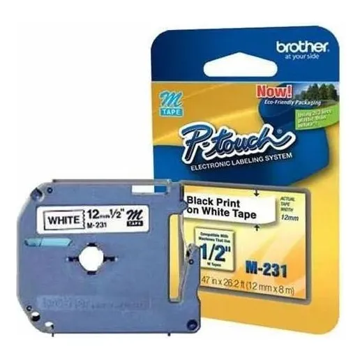 Fita Rotulador Brother Pt70 Pt-70 Pt80 Pt-80 M231 Foto 1