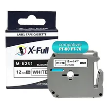 Fita Rotuladora Pt-80 Pt-70 Compatível Com Mk231 M231 12mm Foto  mini 1