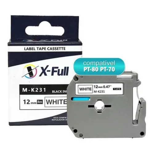 Fita Rotuladora Pt-80 Pt-70 Compatível Com Mk231 M231 12mm Foto 1