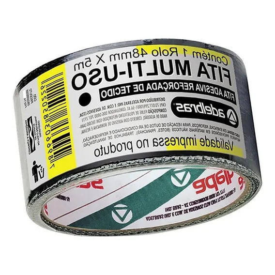 Fita Silver Tape Adelbras 48 X 5m Preta 803080006 Foto 1