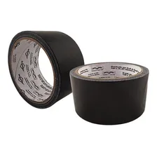 Fita Silver Tape Brasfort 48mm 10 Metros Preto 7647 Liso Foto mini 4
