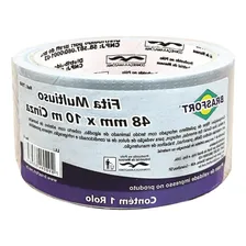 Fita Silver Tape Brasfort Multiuso 48 X 10m Cinza 7548 Foto  mini 1