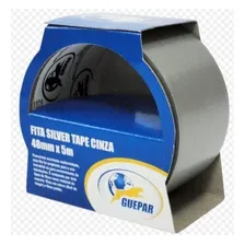 Fita Silver Tape Cinza 48mm X 5mt - Guepar Foto mini 1