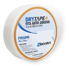 Fita Telada Fibra De Vidro Drywall Autoadesiva 90mt X 48mm Foto mini 1
