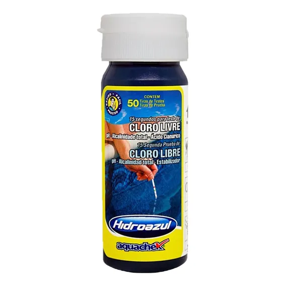 Fita Teste Piscina Aquachek Hidroazul Com 50 Tiras Foto 1