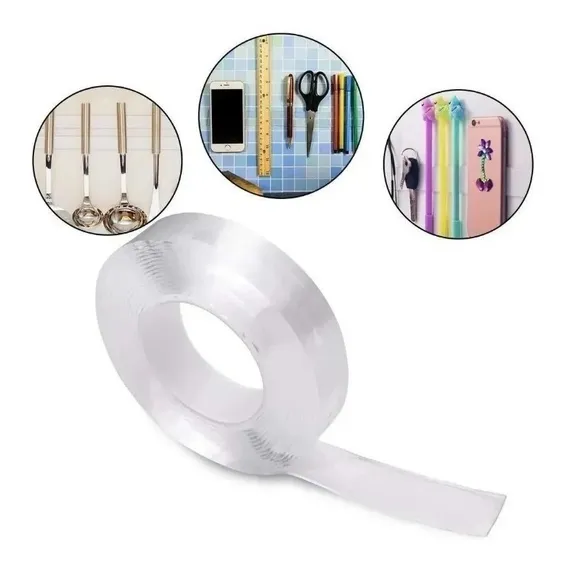 Fita Ultra Dupla Face Transparente 3 Metros Foto 1