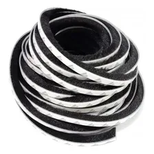 Fita Veda Fresta Escova Vedação Janela Porta 7x10 - Preto Foto mini 1