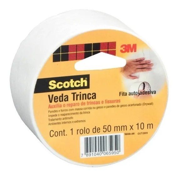 Fita Veda Trinca 3m Scotch 50mm X 10m Foto 1