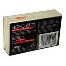 Fita Vhs-c Maxell Hgx-gold Tc-30 Lacrada Foto mini 3