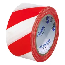 Fita Zebrada Branca E Vermelha De 50 Metros - Plastcor Foto mini 1