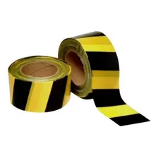 Fita Zebrada Preta/amarela 70mmx200m Mf 19271 Foto mini 1