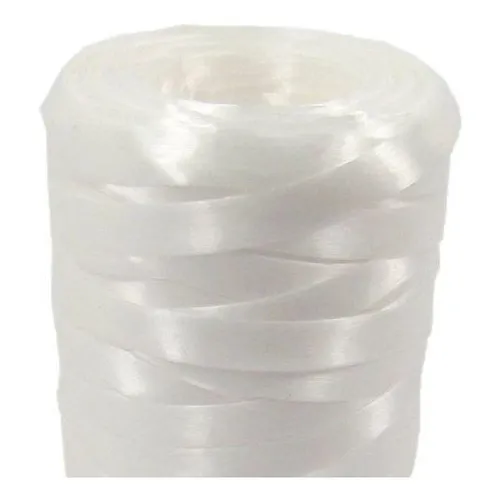 Fitilho Decorativo Embrulho Presente 5mm X 50m Branco C/10 Foto 1